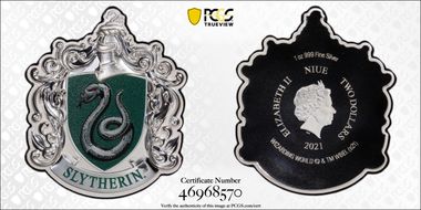 2021 $2 Slytherin Crest PR70DCAM
