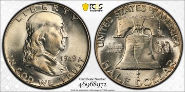 1949 50C MS64FBL