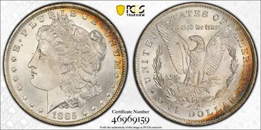 1885-O $1 MS67+