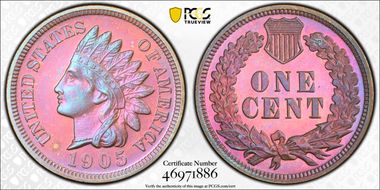 1905 1C PR65+ BN
