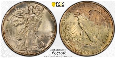 1934 50C MS66
