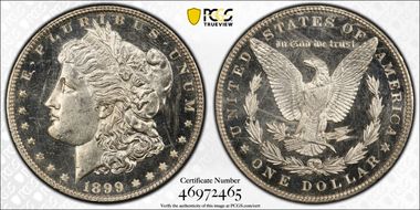 1899 $1 MS63DMPL