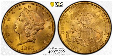 1895 $20 MS62