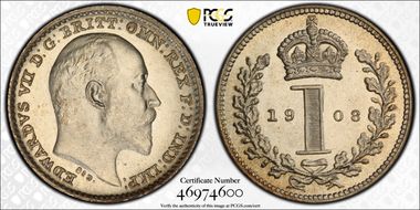 1908 1D Mdy S-3989 PL67