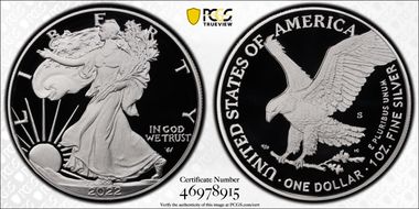 2022-S $1 Silver Eagle PR70DCAM