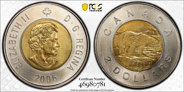 2006 $2 Single date MS66