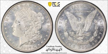 1887 $1 MS64