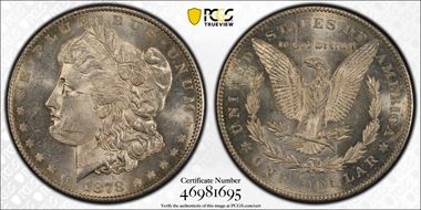 1878-S $1 MS62