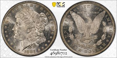 1883-O $1 MS62