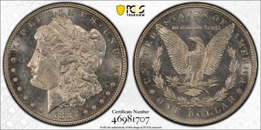 1887 $1 MS63PL
