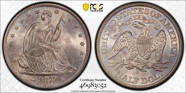 1874-S 50C MS66+