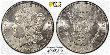 1887 $1 MS64