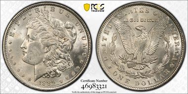 1889 $1 MS63