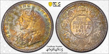 1913(C) Rupee SW-8.21 Prid-209 MS64