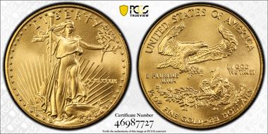 1989 $25 Gold Eagle MS70