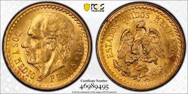 1945 2 1/2 P KM-463  Au MS66