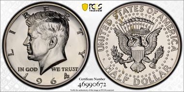 1964 50C Accented Hair, FS-401 PR64