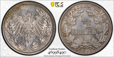 1905-E 1/2 Mk J-16 MS64