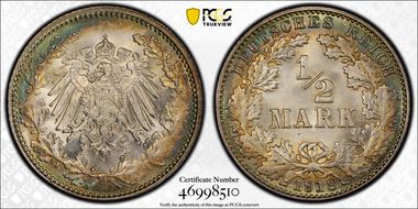 1918-E 1/2 Mk J-16 MS68