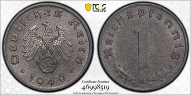 1940-A Pfg J-369 Zinc MS65