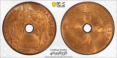 1920-A 1C Lec-80 MS65RD