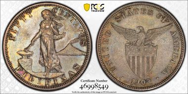 1903 50C KM-167  Ag N1