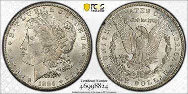 1884-CC $1 GSA Hoard MS62