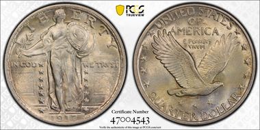 1917 25C Type 2 MS64FH