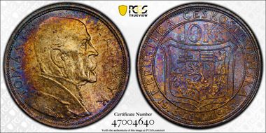 1928 10 Kor Independence 10th Ann. N1