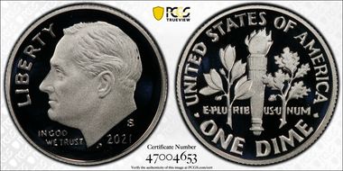 2021-S 10C Silver Limited Edition Proof Set PR70DCAM