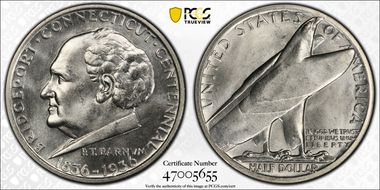 1936 50C Bridgeport MS65