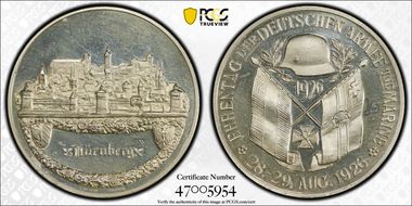 1926 Medal Erlanger-958 Ag SP63