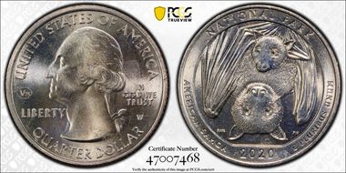 2020-W 25C American Samoa NP V75 MS66