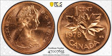 1978 1C High 8 MS65RD