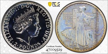 2001 £2 S-BF4 Britannia Ag MS67