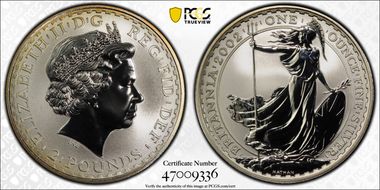 2002 £2 S-BF2 Britannia Ag MS70