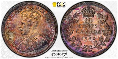 1932 10C MS66