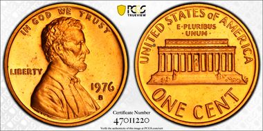 1976-S 1C PR67CAM