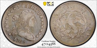 1796 $1 BB-65 VF35