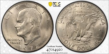1972-D $1 MS64