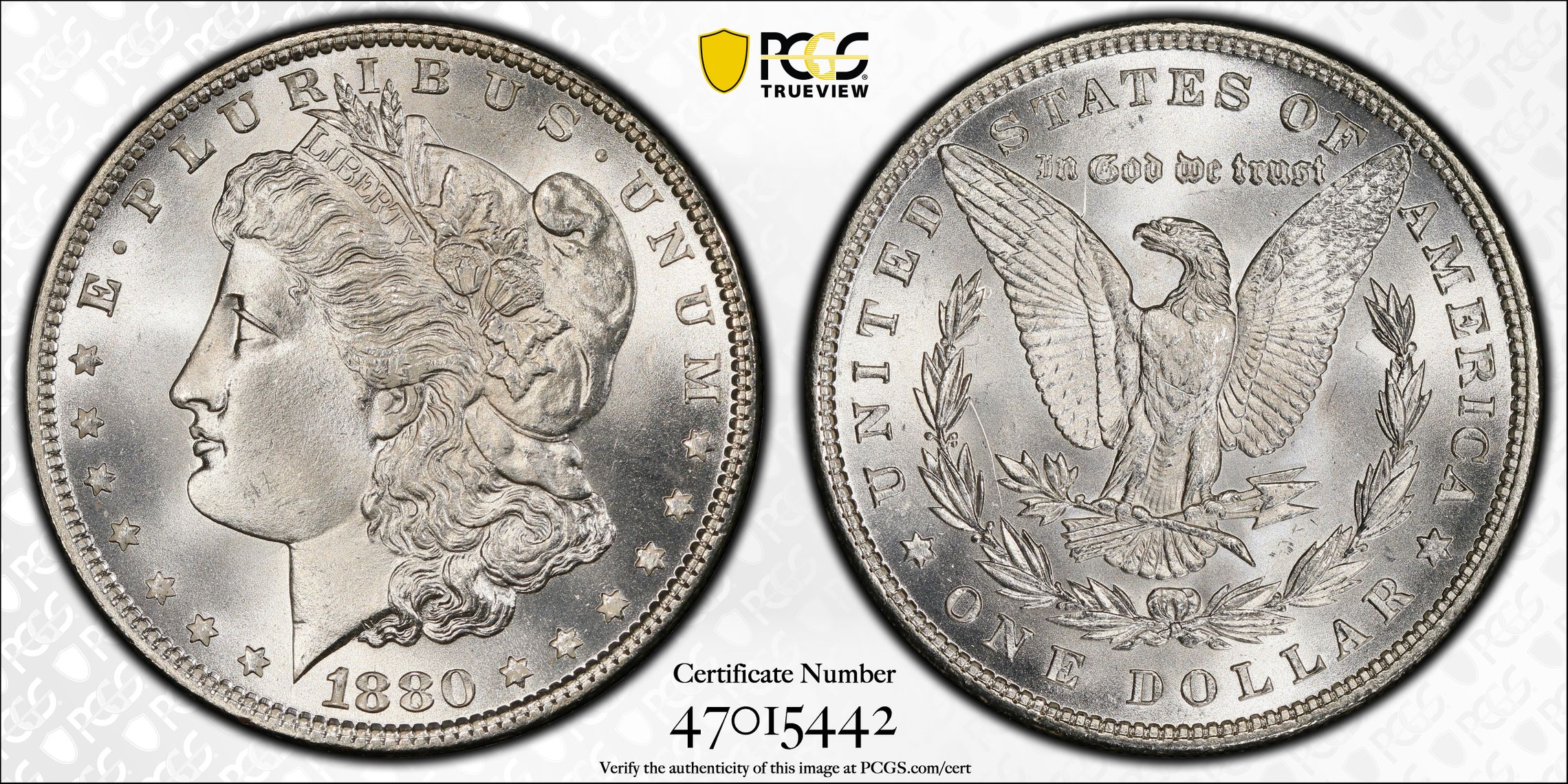 1880 $1 MS66 PCGS