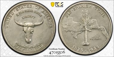 1935 50C Spanish Trail N1