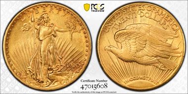 1910-S $20 XF45