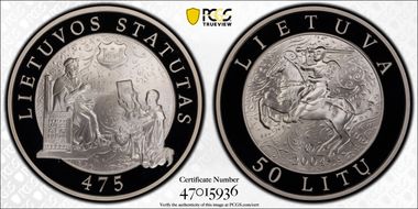 2004-LMK 50 Litu Statute of 1529 PR69DCAM