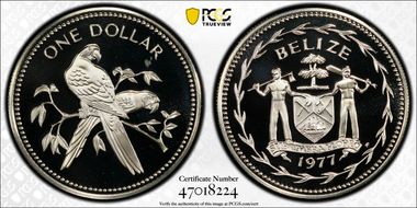 1977-FM $1 KM-43a Silver PR69DCAM