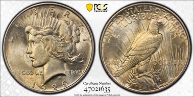 1926-D $1 AU58