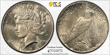 1928 $1 AU58