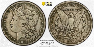 1892-S $1 F15