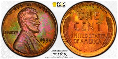 1958 1C MS64BN