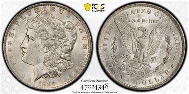1884-O $1 MS62